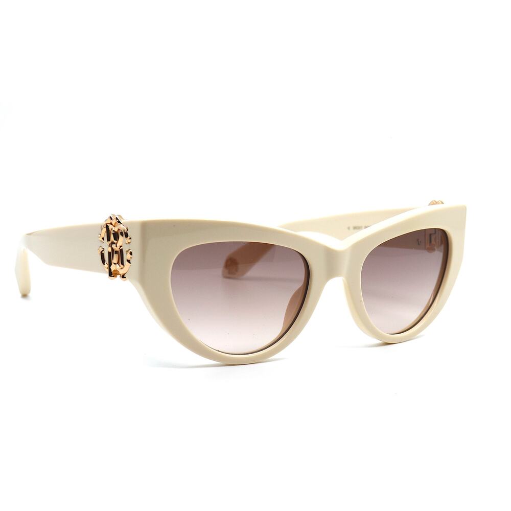 NEW ROBERTO CAVALLI SRC017M 09X7 IVORY VIOLET GRADIENT AUTHENTIC SUNGLASSES - Picture 3 of 12